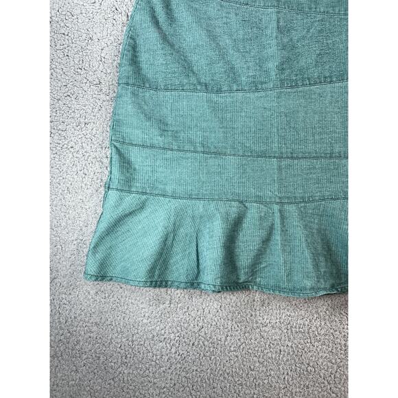 Royal Robbins Corduroy Skirt Women’s 10 Zip Travel Outdoor Hiking Teal Green - Picture 4 of 10